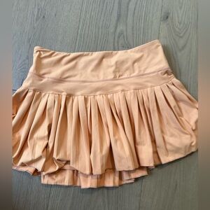Orange SIZE LARGE Goldhinge Pleated Tennis Skirt